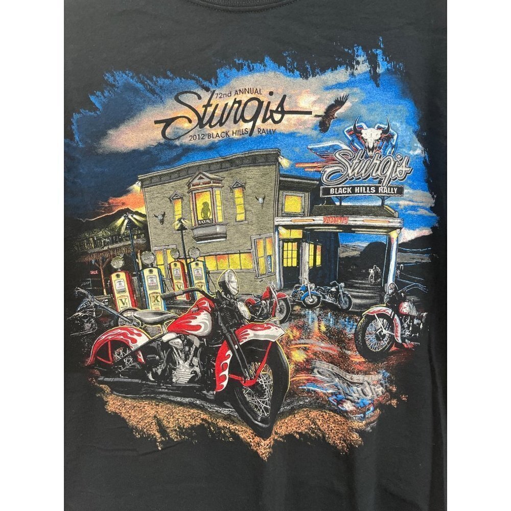 Sturgis T Shirt Black Hills Rally 2012 Mens‎ Size XL